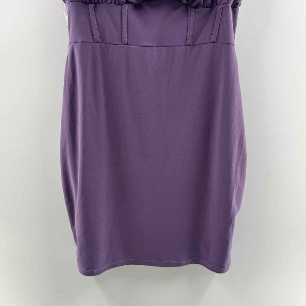 Glare Purple Spaghetti Strap Mini Dress Size Large Women’s - Picture 4 of 6
